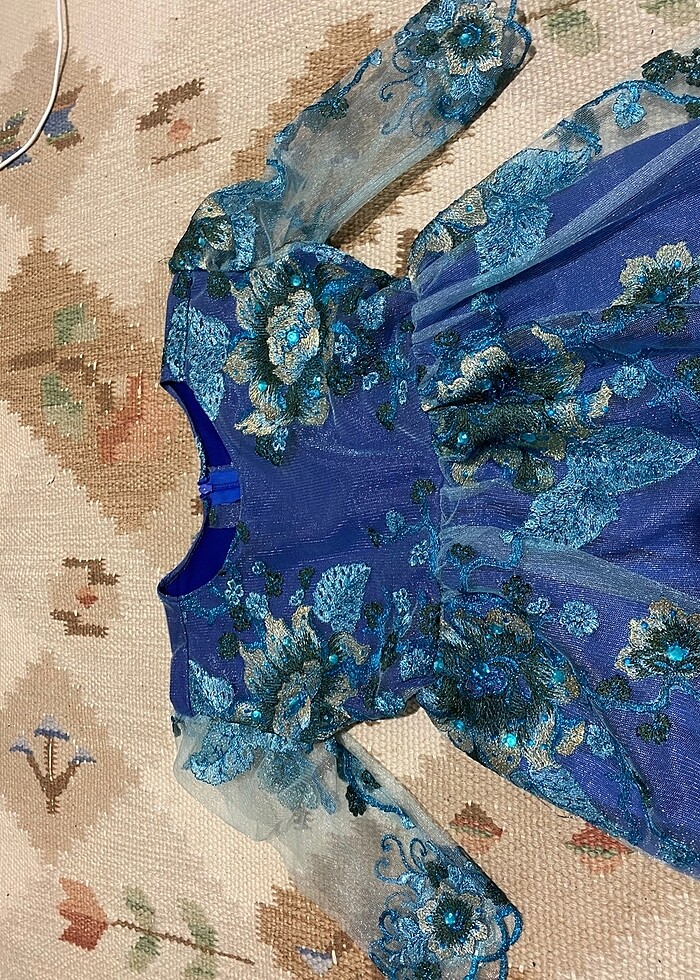 Kız abiye noel yılbaşı düğün parti kostüm prenses - Görsel 2