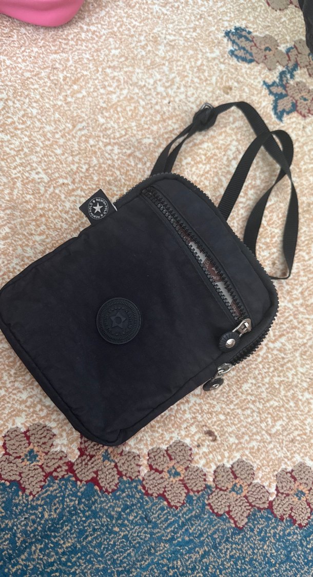 Kadın Siyah Fermuarlı Çapraz Çanta - Görsel 3