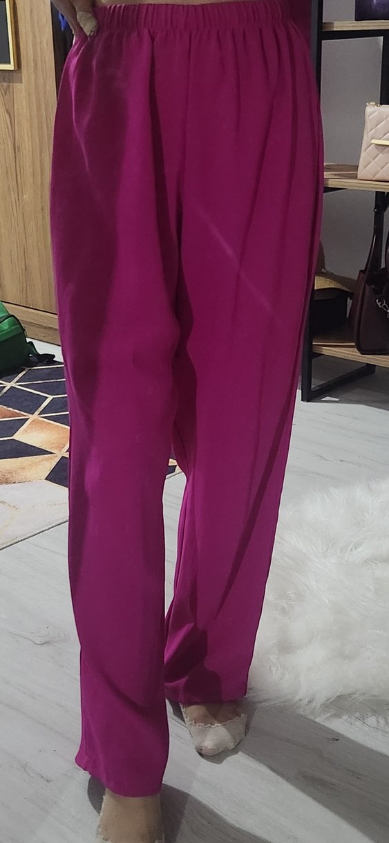 Düğmeli fuşya Kadın tesettür yada açık Ceket takım - Görsel 3