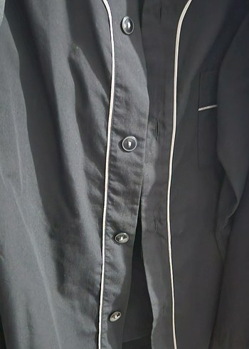 Gri erkek Uzun Kol Street Wear Sabahlık - Görsel 3