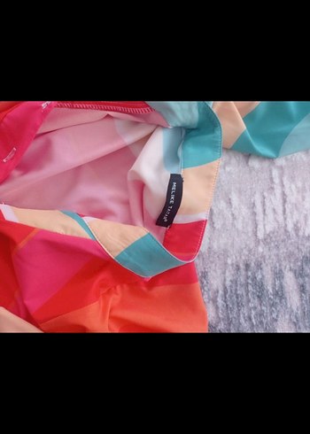 Renkli Bohem Uzun Elbise - Görsel 4