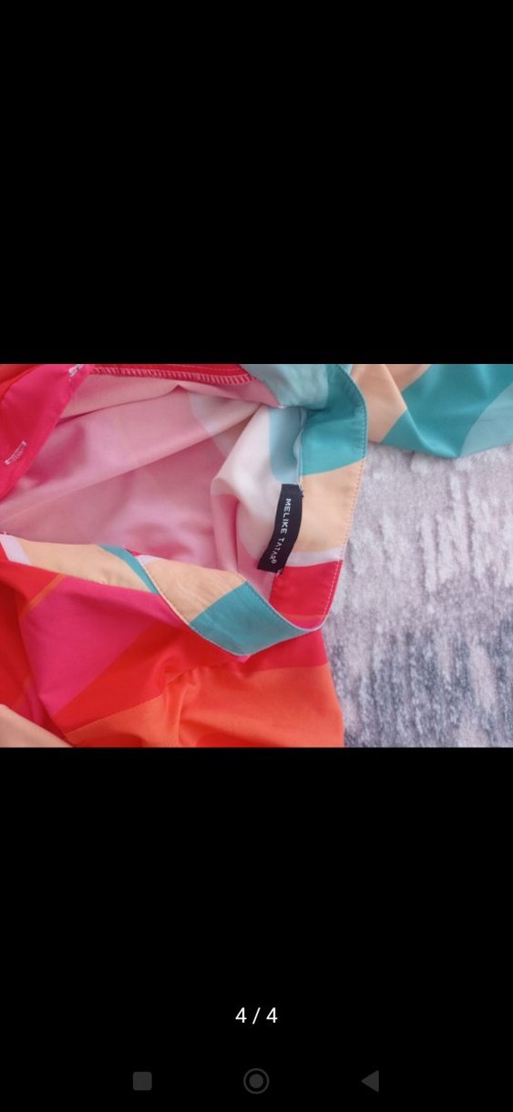 Renkli Bohem Uzun Elbise - Görsel 4