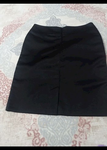 Kadın Siyah Pilili Midi Kalem Etek - Görsel 2