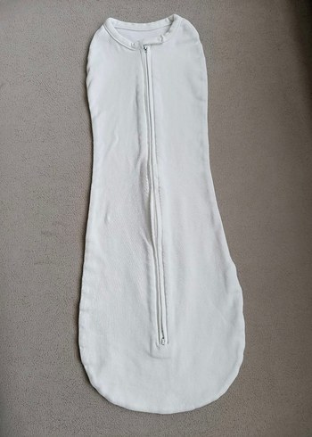 Beyaz Bebek Kundak Uyku Tulumu - Görsel 3