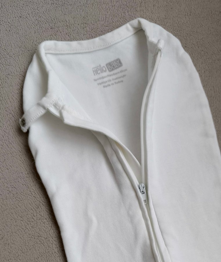 Beyaz Bebek Kundak Uyku Tulumu - Görsel 2