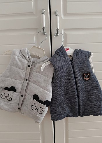 Kapüşonlu Erkek Çocuk Triko Yelek - Görsel 5