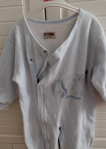 Uzun Kollu Beyaz Bebek Tulum - Görsel 4