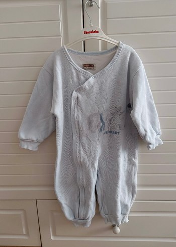 Uzun Kollu Beyaz Bebek Tulum - Görsel 5