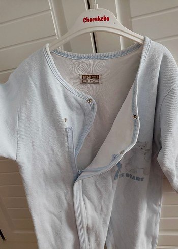 Uzun Kollu Beyaz Bebek Tulum - Görsel 2