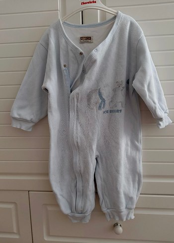 Uzun Kollu Beyaz Bebek Tulum - Görsel 6