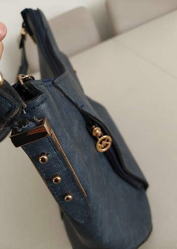 Michael Kors Lacivert Süet Kadın Çanta - Görsel 5