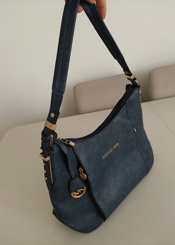 Michael Kors Lacivert Süet Kadın Çanta - Görsel 11