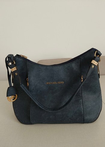 Michael Kors Lacivert Süet Kadın Çanta - Görsel 12