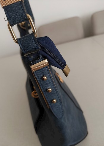 Michael Kors Lacivert Süet Kadın Çanta - Görsel 6