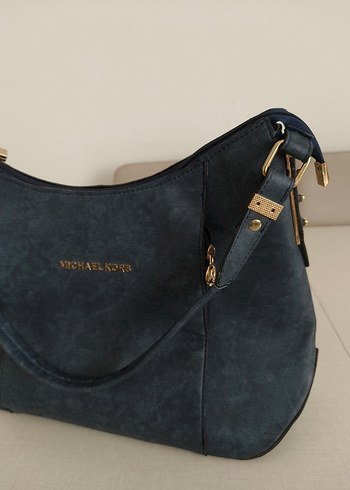 Michael Kors Lacivert Süet Kadın Çanta - Görsel 7