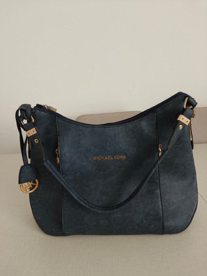 Michael Kors Lacivert Süet Kadın Çanta - Görsel 2