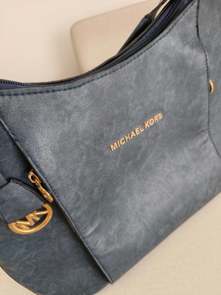Michael Kors Lacivert Süet Kadın Çanta - Görsel 3