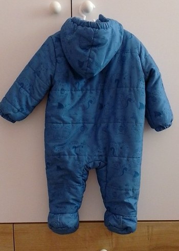 Mavi Fermuarlı Bebek Tulumu - Görsel 2