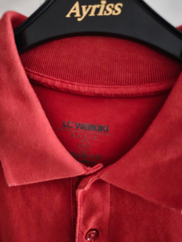 Erkek Turuncu Kısa Kollu Polo Tişört - Görsel 3