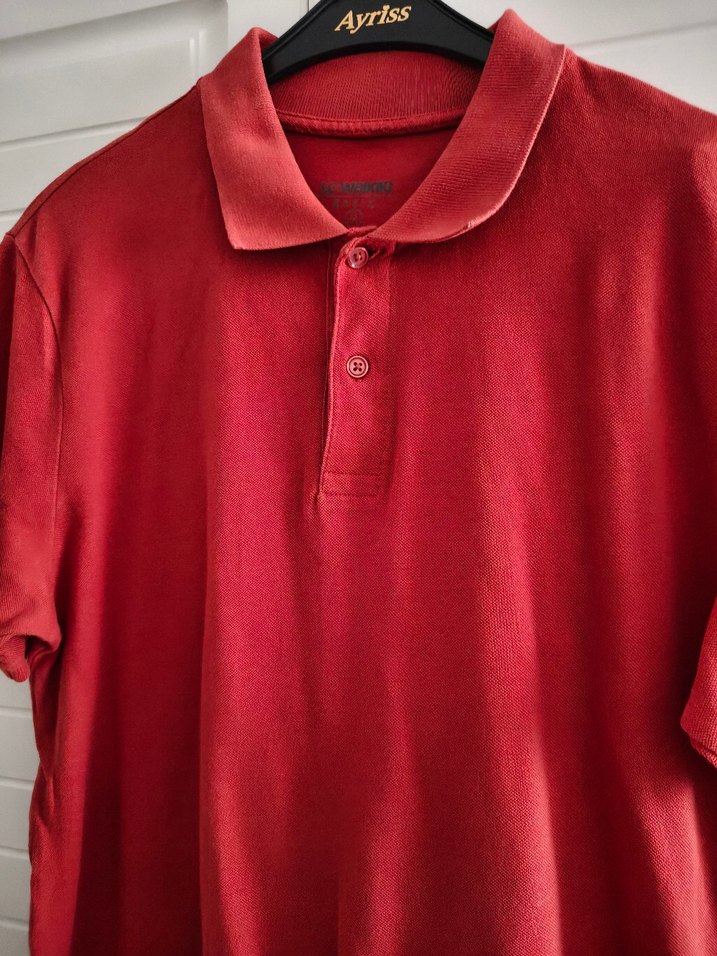 Erkek Turuncu Kısa Kollu Polo Tişört - Görsel 4