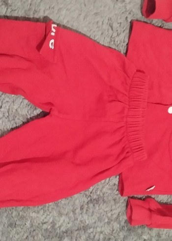 Pembe Uzun Kollu Örgü Bebek Kız Takımı - Görsel 4