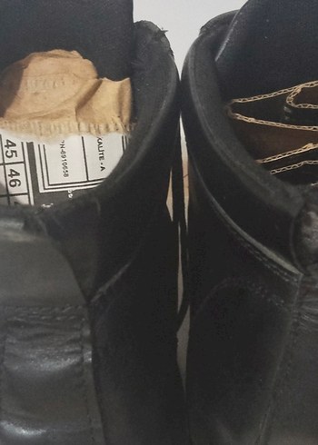 Siyah Deri Erkek  Bot 44 - Görsel 5