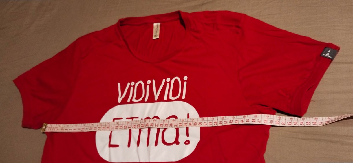 Kırmızı Baskılı Kısa Kollu Tişört - Görsel 4