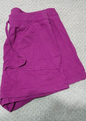 Mor Bol Kesim Kız Şortu - Görsel 2