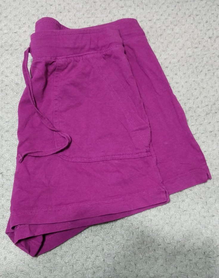 Mor Bol Kesim Kız Şortu - Görsel 2