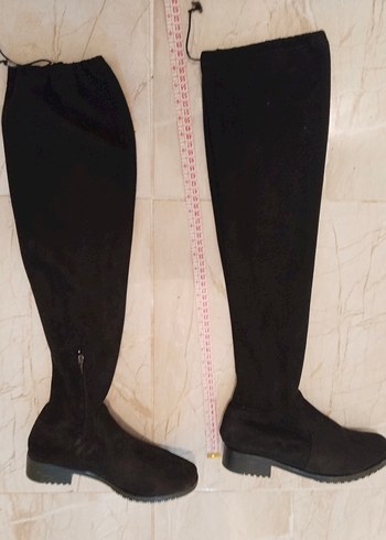 Diz Üstü Kadın Çizme, Elastik, Stiletto Topuk