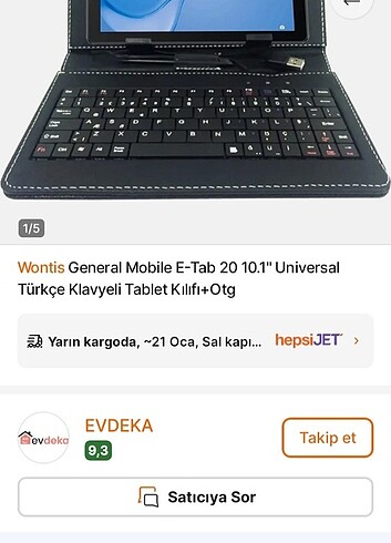 klavyeli tablet kılıfı - Görsel 2