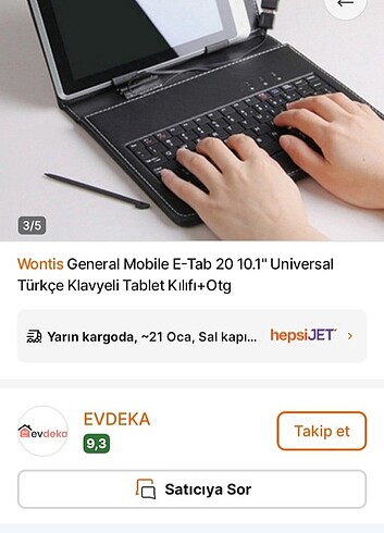 klavyeli tablet kılıfı - Görsel 3