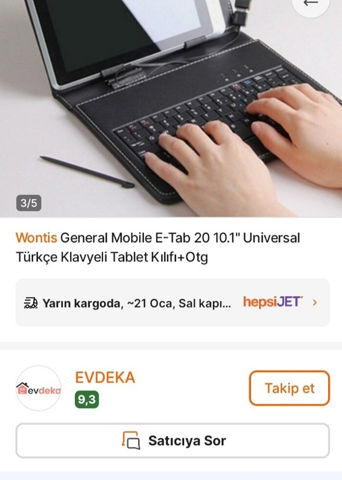 klavyeli tablet kılıfı - Görsel 3