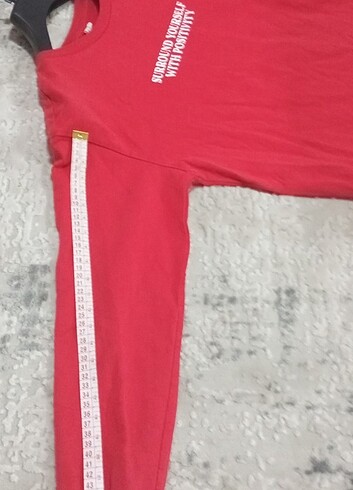 s Beden kırmızı Renk Sweatshirt bayan
