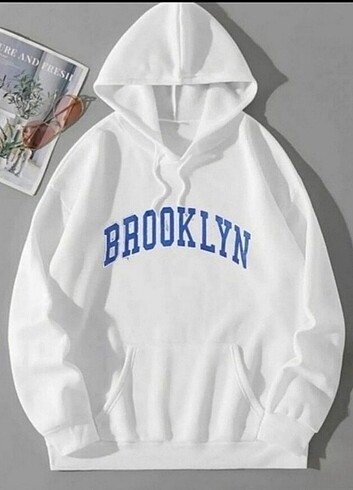 Brooklyn baskılı sweat