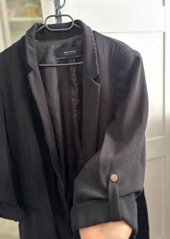 Zara Düğmeli Siyah Kadın Blazer