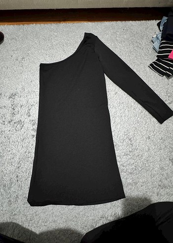 Siyah Uzun Kollu Kadın Triko Elbise - Görsel 3