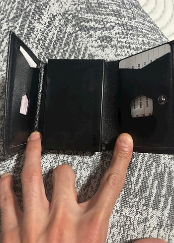 Beden Siyah Baskılı Erkek Cüzdanı