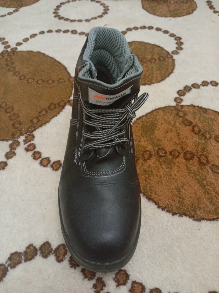 Erkek Siyah Bağcıklı Kauçuk Bot - Görsel 3