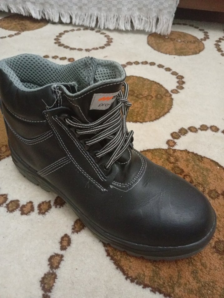 Erkek Siyah Bağcıklı Kauçuk Bot - Görsel 2