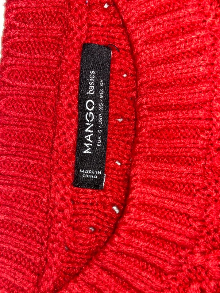 Kırmızı Kadın Örgü Kazak - Görsel 2
