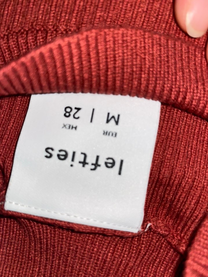 Kadın Bordo Triko Kazak - Görsel 2