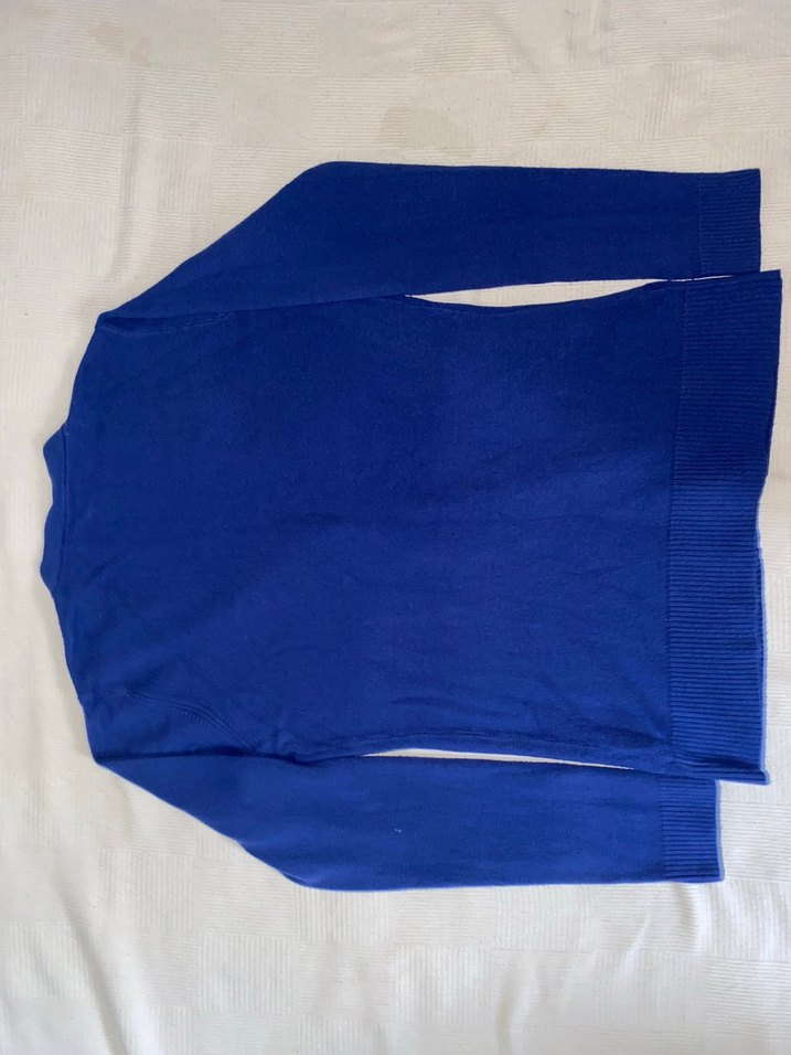 Düğmeli Lacivert Kadın Hırka - Görsel 3