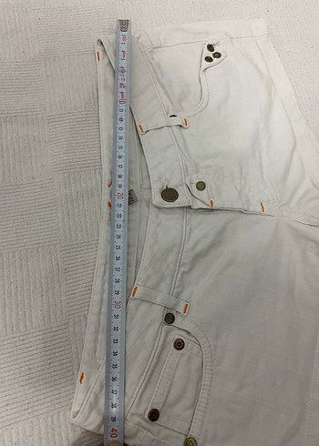Diğer Düğmeli Bej Mini Kadın Şort