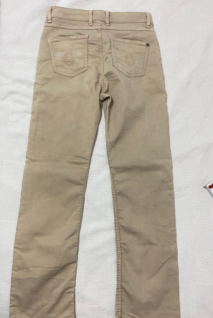 Bej Keten Pantolon - Görsel 2