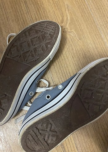 Gri Kadın Sneakers Düz Taban - Görsel 3
