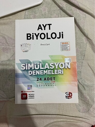 3Dyayınları Ayt biyoloji deneme