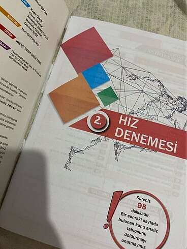  Hız ve renk yayınları Ayt matematik deneme
