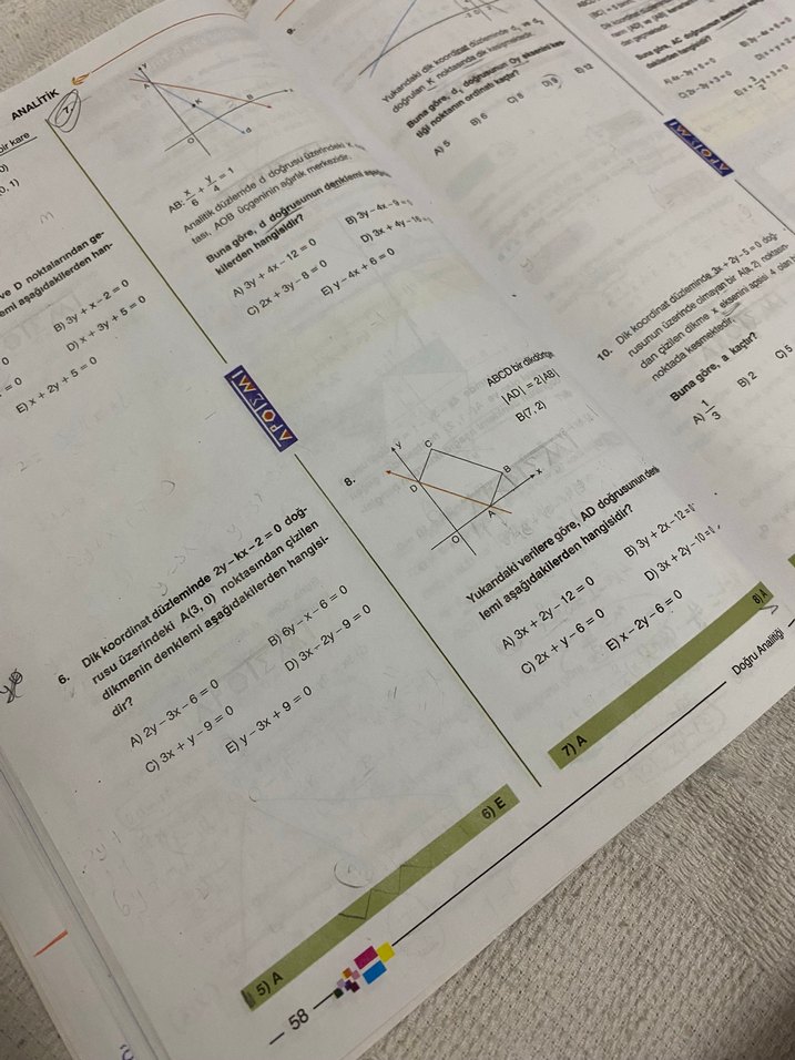 Apotemi yayınları Analitik Geometri Soru Bankası - Görsel 2
