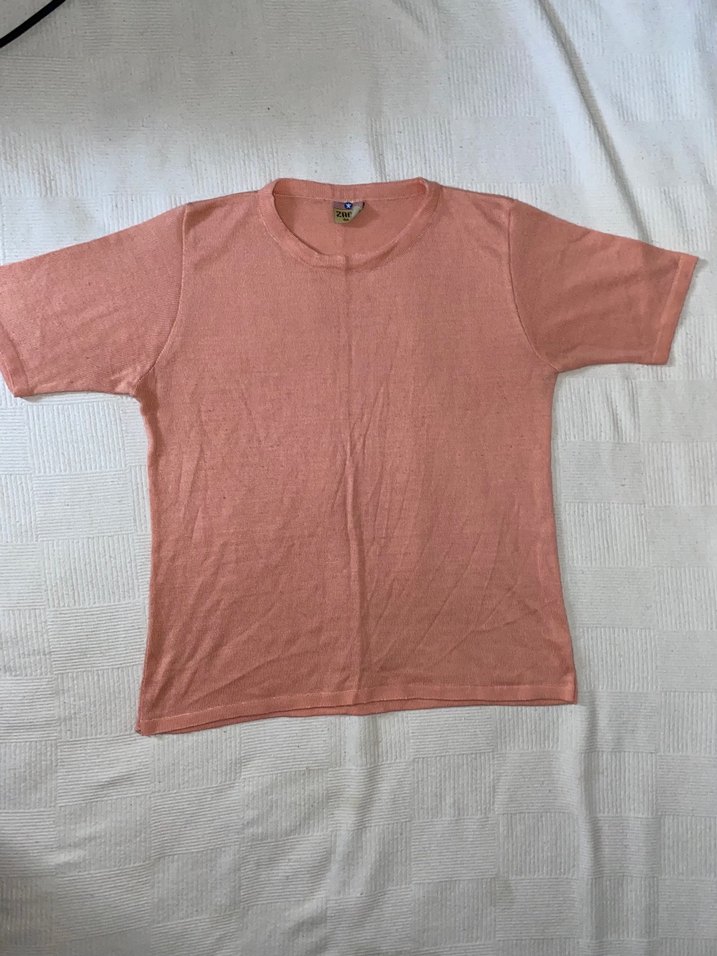 Pembe Triko Kadın Hırka ve kısa kollu bluz takım - Görsel 5